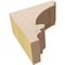 Ekena Millwork 3"W x 6"D x 6"H Classic Diane Rough Cedar Woodgrain TimberThane Corbel, Primed Tan CORUR03X06X06DIARCPR - alternate 2